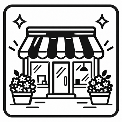 新しいお店の開店を表すイラスト